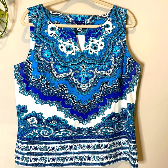 Talbots Tops - 🦁 GORGEOUS COTTON SIDE ZIPPER SLEEVELESS